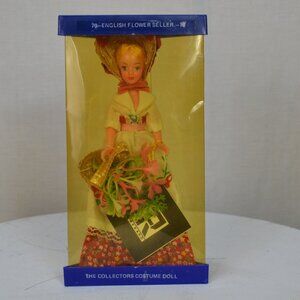 Vintage Rexard Collectors Costume Doll No.76 English flower seller